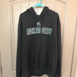 Gray Michigan State Hoodie